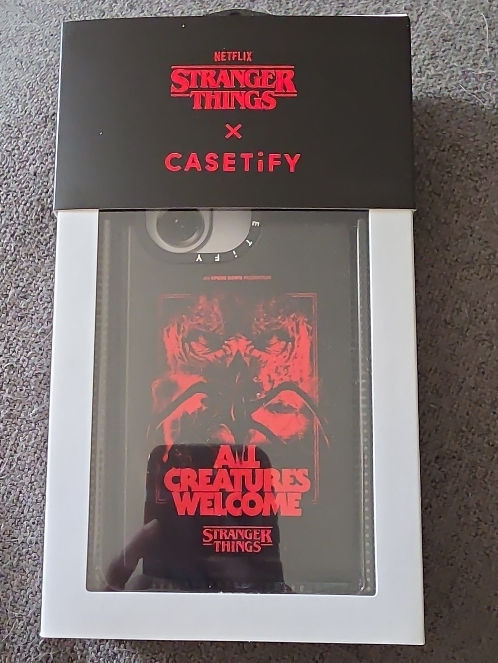 Casetify Stranger Things 'All Creatures Welcome' Phone Case For Galaxy Z Fold 7